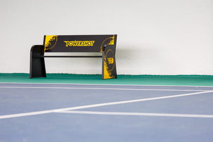 Powershot Sitzbank aus Stahl  - personalisierbar - schwarz - machsport