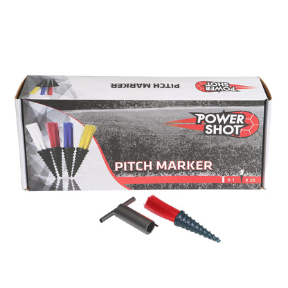 Powershot PITCHMARKER Markierungshilfe - 25er Set + Eintriebshilfe - machsport