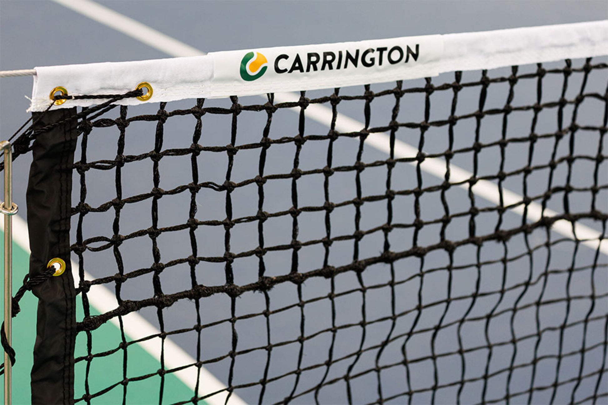 Powershot Tennisnetz - Doppelreihe - komplett verstärkt - machsport – Bild 