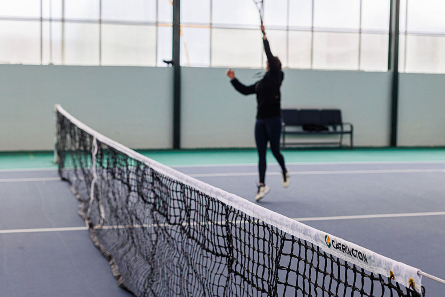 Powershot Tennisnetz - Doppelreihe - komplett verstärkt - machsport