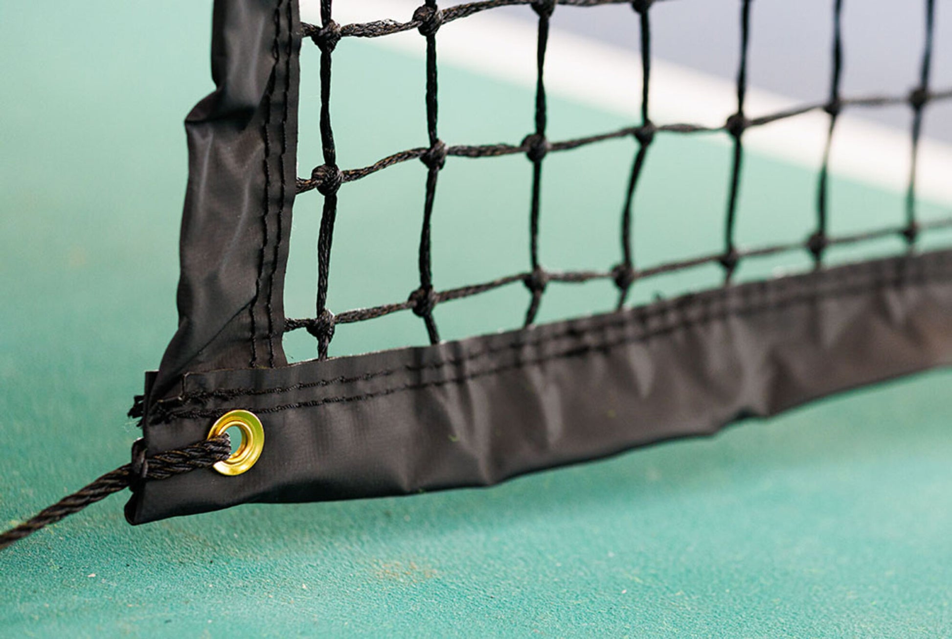 Powershot Tennisnetz - Doppelreihe - komplett verstärkt - machsport – Bild 