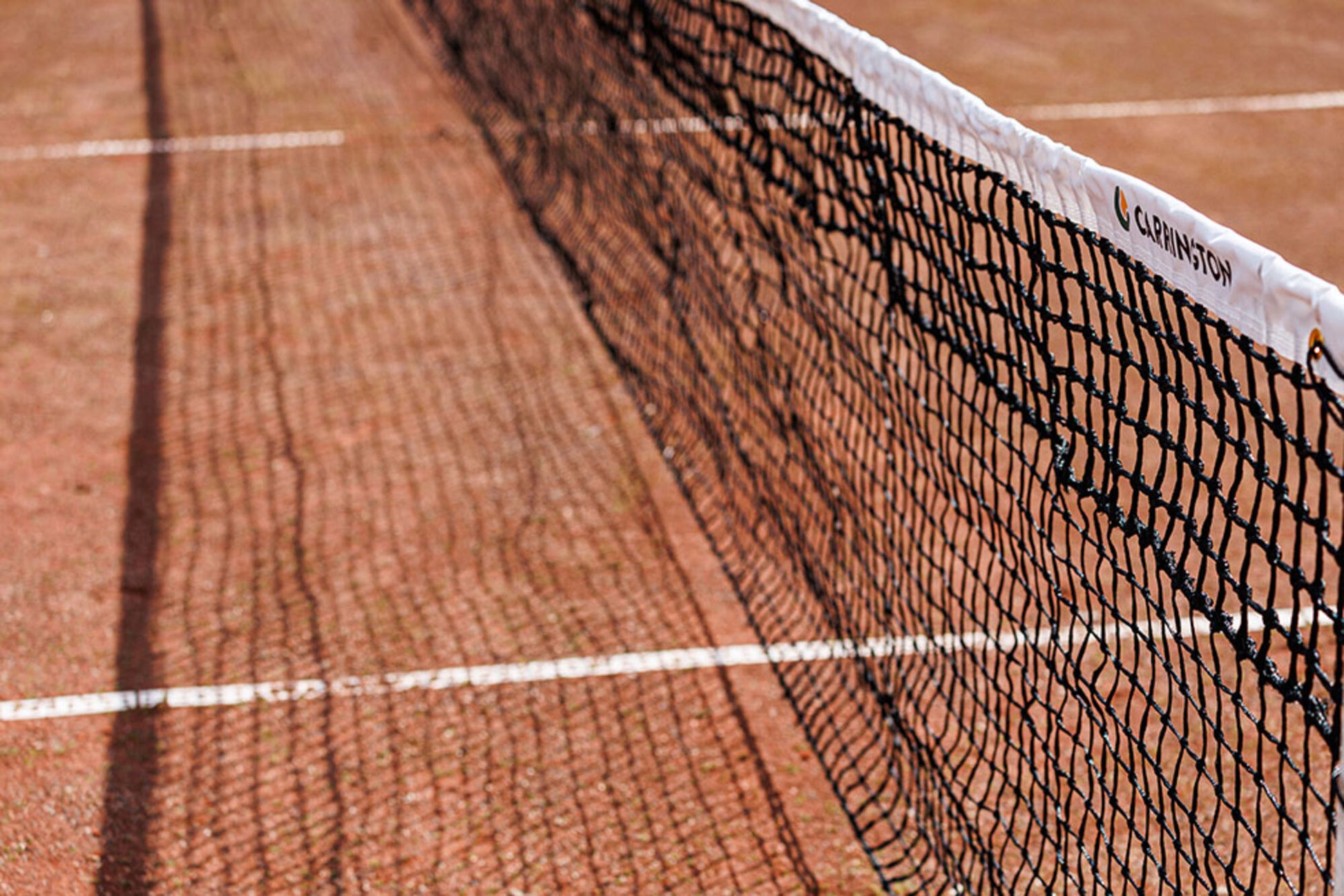 Powershot Tennisnetz  - Doppelreihe - Sandplatz - machsport – Bild 