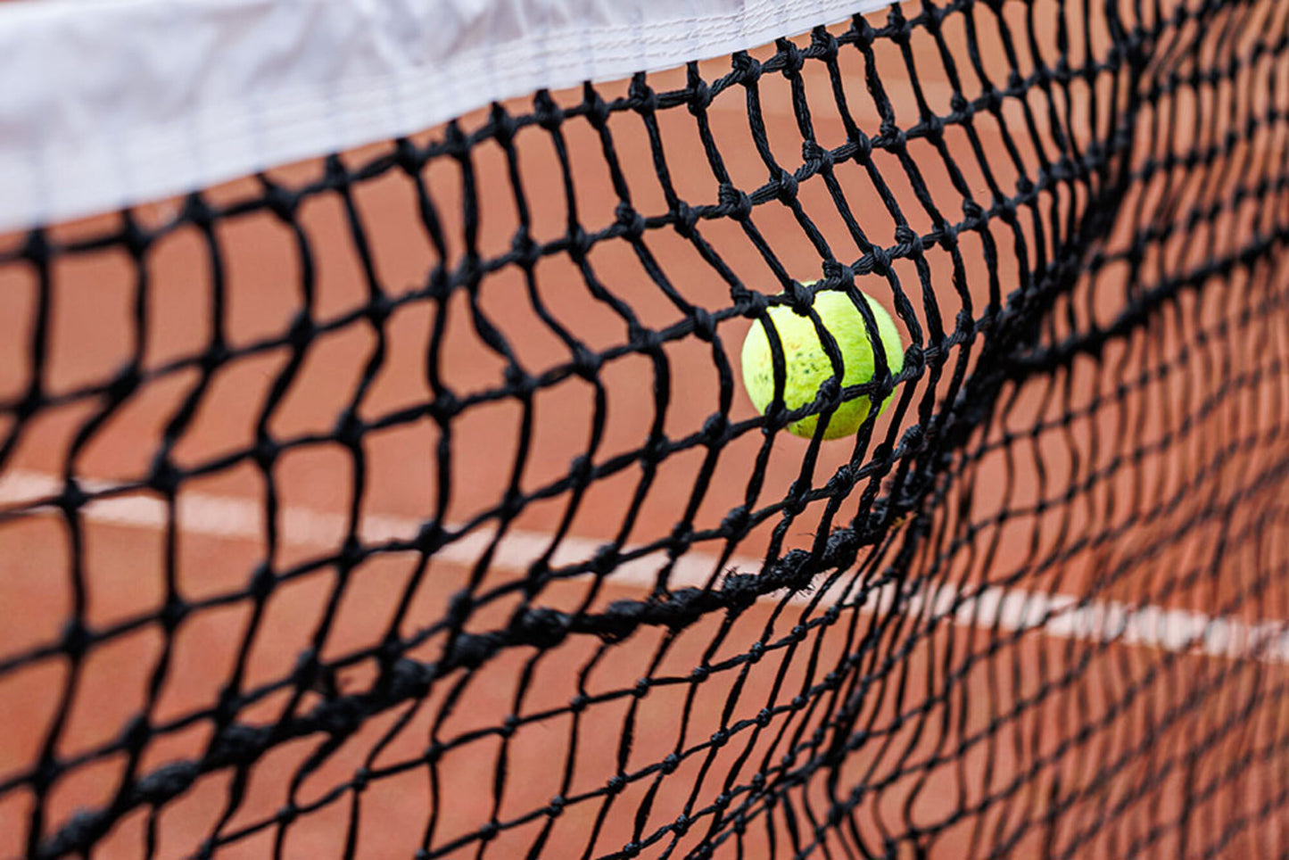 Powershot Tennisnetz  - Doppelreihe - Sandplatz - machsport