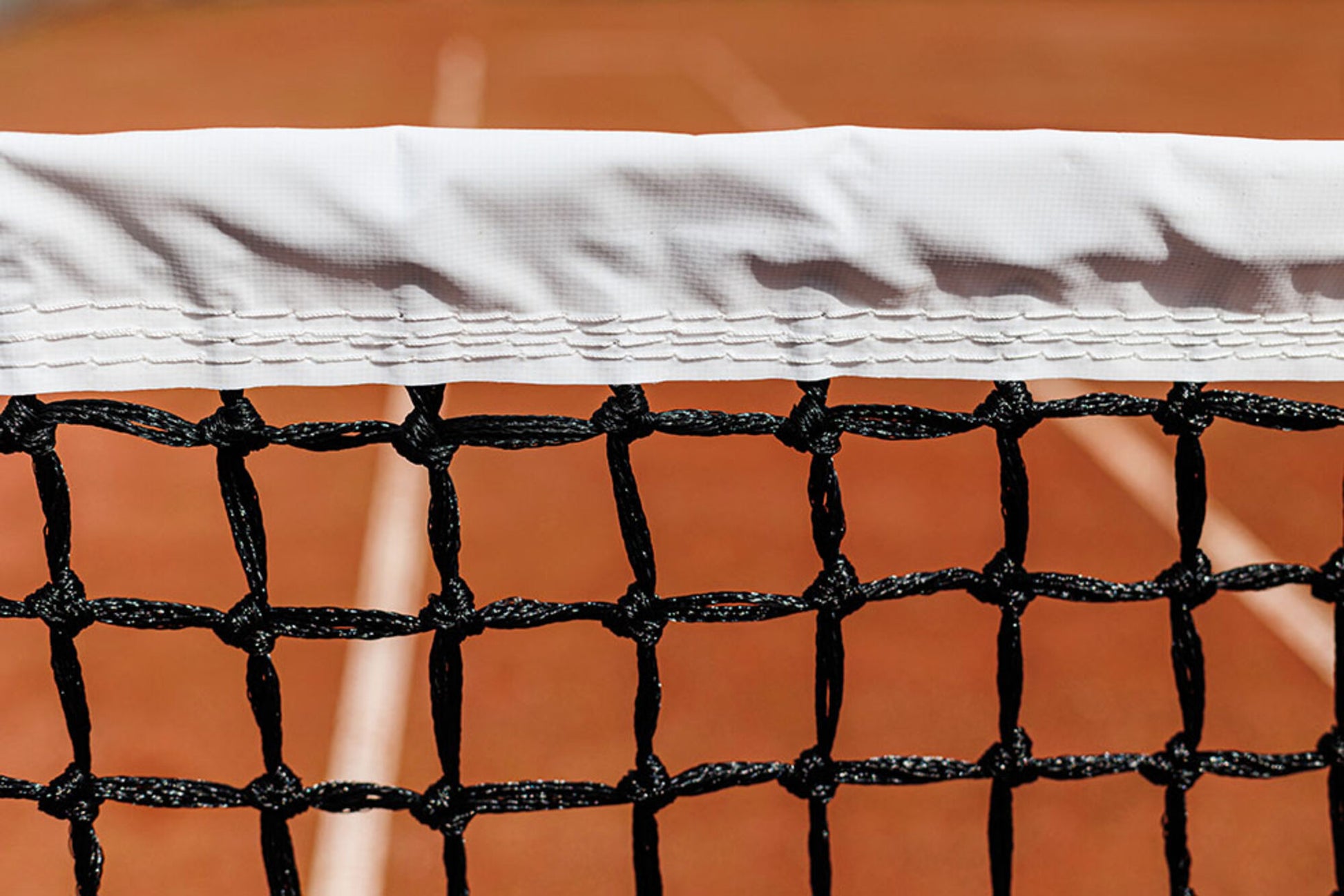 Powershot Tennisnetz  - Doppelreihe - Sandplatz - machsport – Bild 