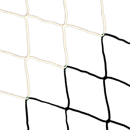 Powershot Fußballnetz - 11er Tor - Europäisch - 4mm Weiß/Schwarz - machsport
