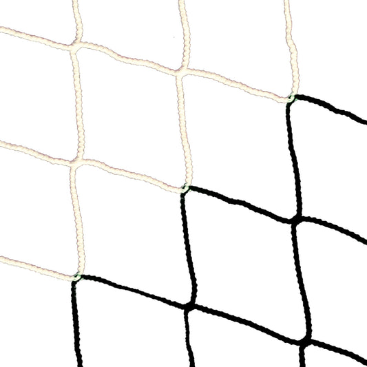 Powershot Fußballnetz - 11er Tor, 7,32 x 2,44 Meter - Europäisch - 4mm Weiß/Schwarz – Default Title