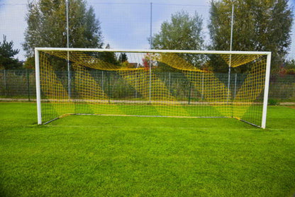 Powershot Fußballnetz - 11er Tor - Europäisch - 4mm Schwarz/Gelb - machsport
