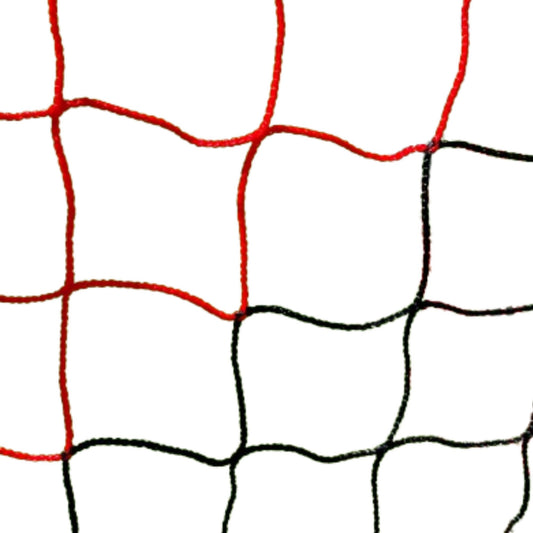 Powershot Fußballnetz - 11er Tor - Europäisch, 7,32 x 2,44 Meter - 4mm Schwarz/Rot – Default Title