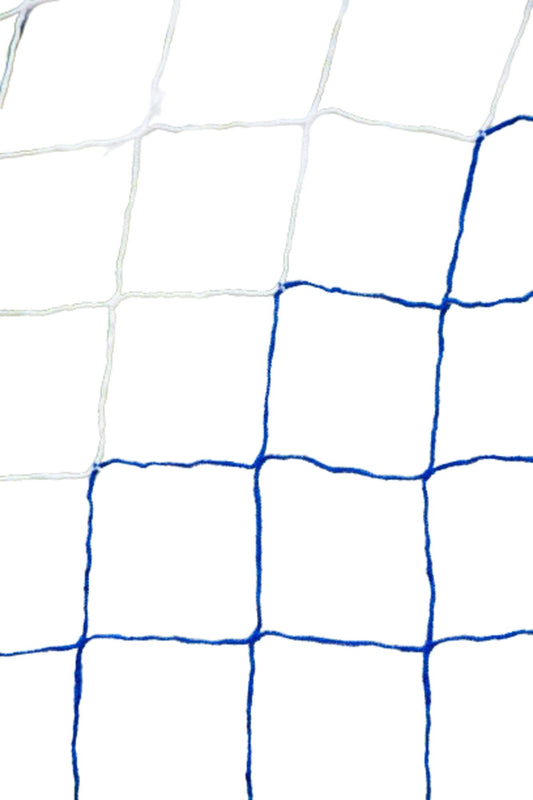 Powershot Fußballnetz - 11er Tor - Europäisch, 7,32 x 2,44 Meter - 4mm Weiß/Blau – Default Title