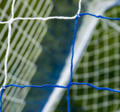 Powershot Fußballnetz - 11er Tor - Europäisch - 4mm Weiß/Blau - machsport