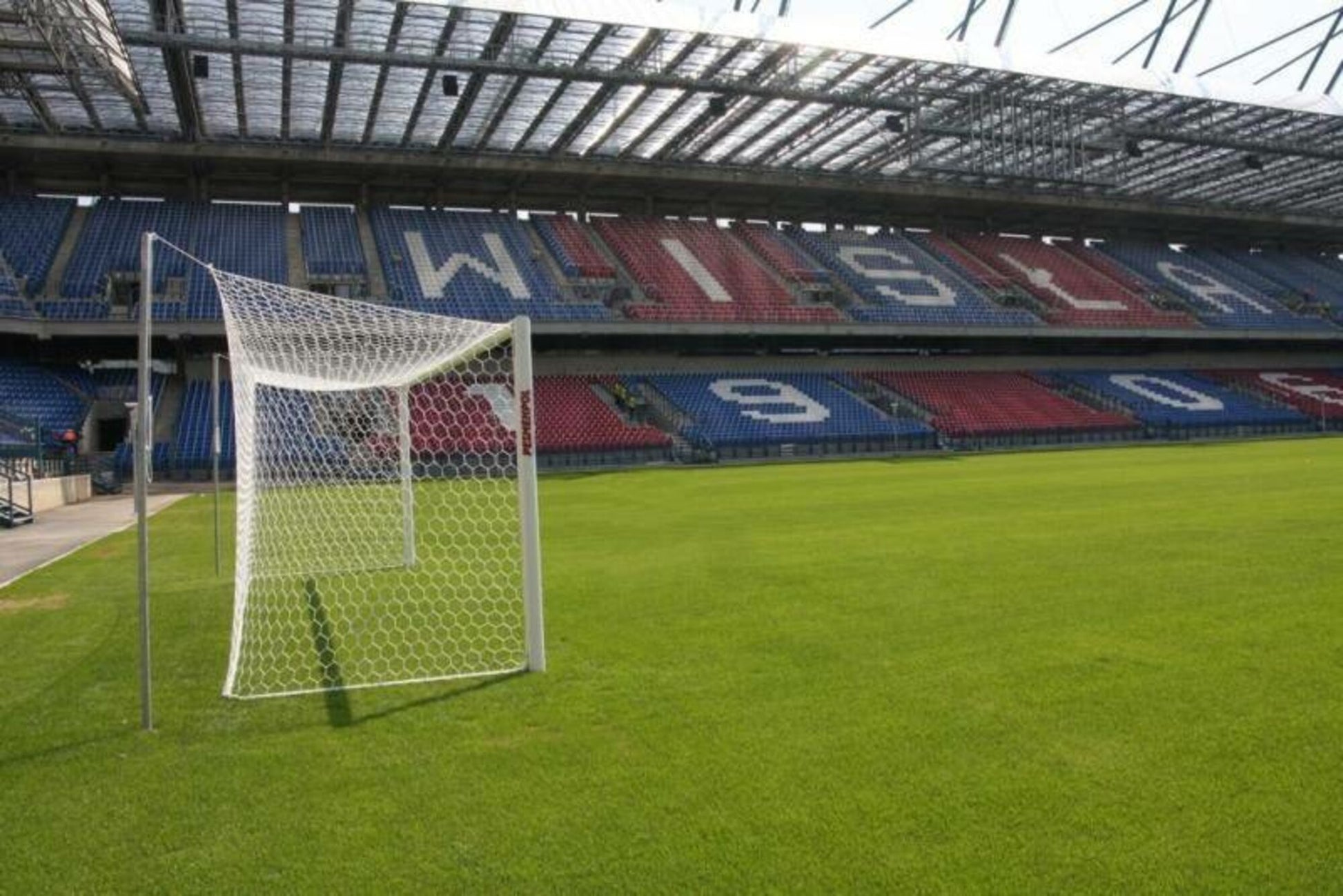 Powershot Fußballnetz - 11er Tor - Wabenförmig - 4mm Weiß - machsport – Bild 