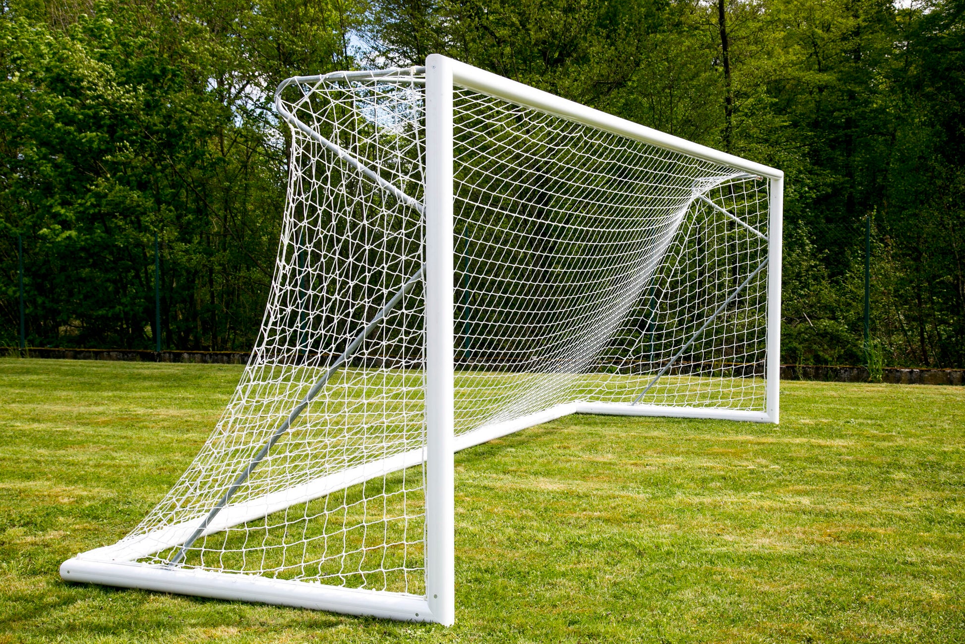 Powershot Fußballnetz - Trapezförmig - 3mm - Weiß - machsport – Bild 