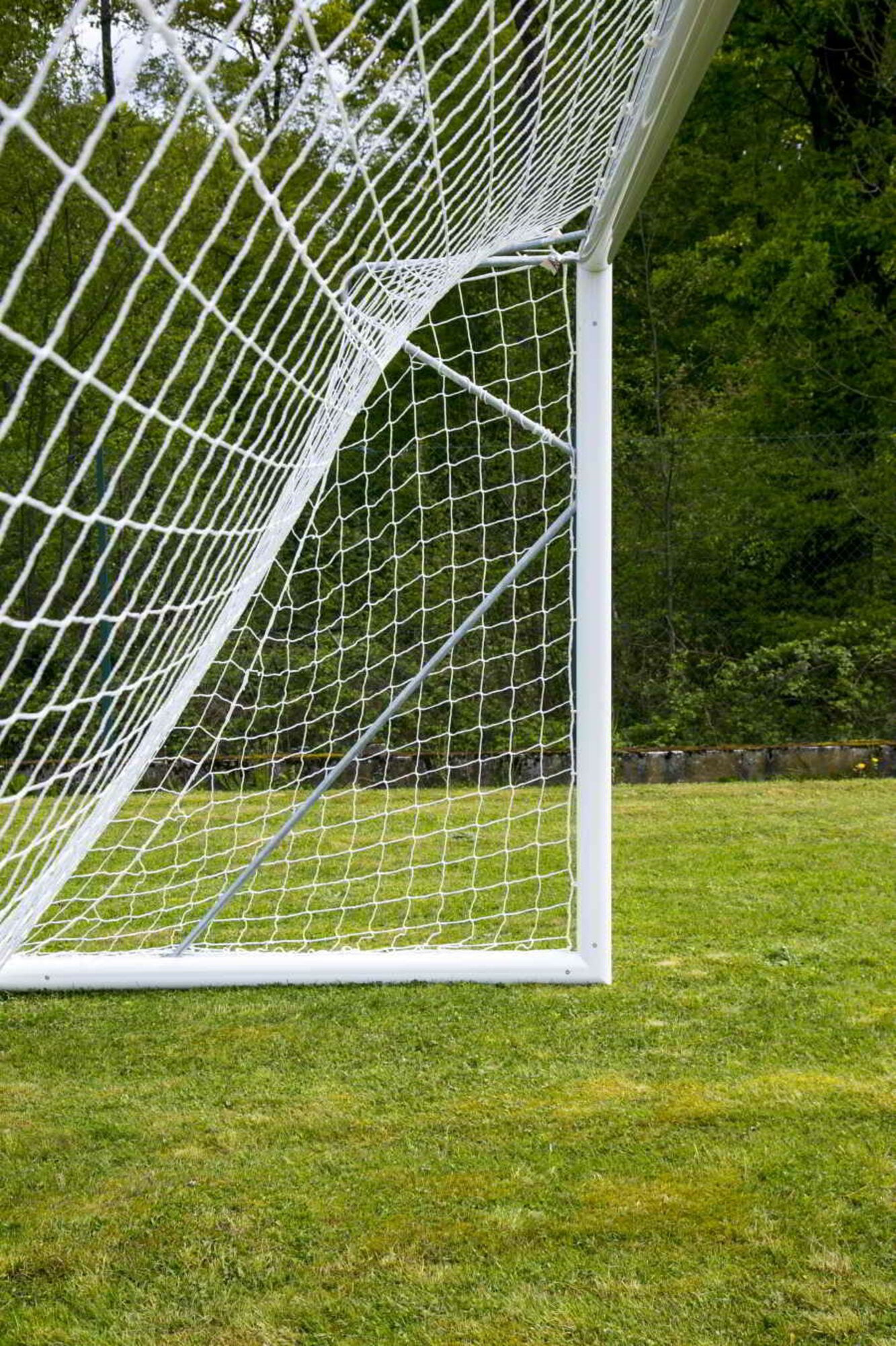 Powershot Fußballnetz - Trapezförmig - 4mm - Weiß - machsport