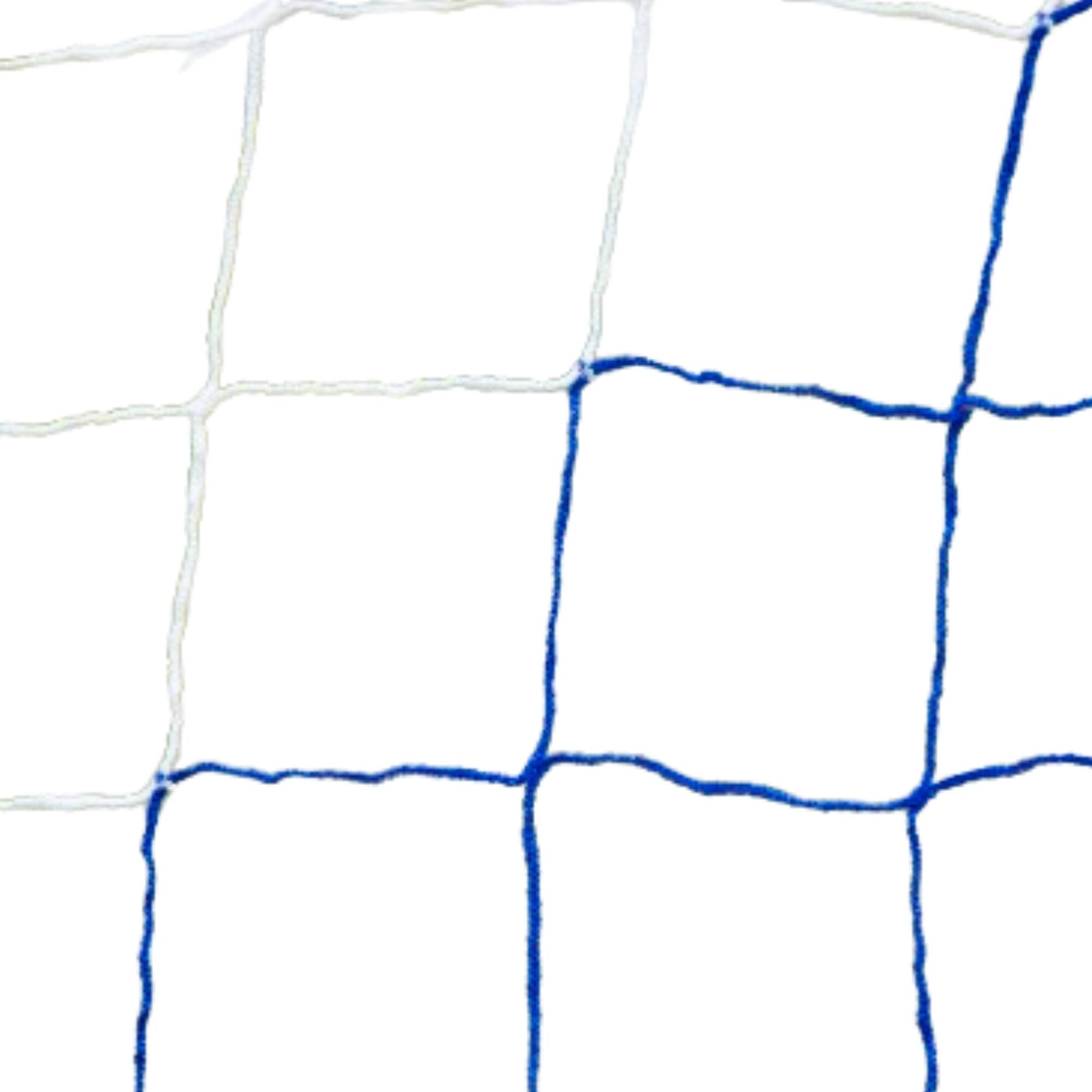Powershot Fußballnetz - Trapezförmig - 4mm - Weiß/Blau - machsport – Bild 