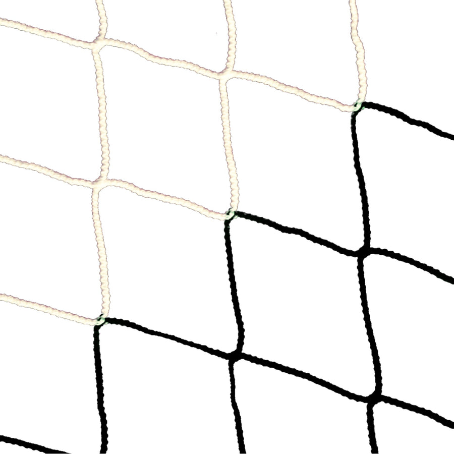 Powershot Fußballnetz - Trapezförmig - 4mm - Weiß/Schwarz - machsport