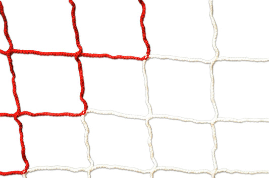Powershot Fußballnetz 6 x 2,1 m - Weiß/Rot, 6,0 x 2,1 Meter – Default Title