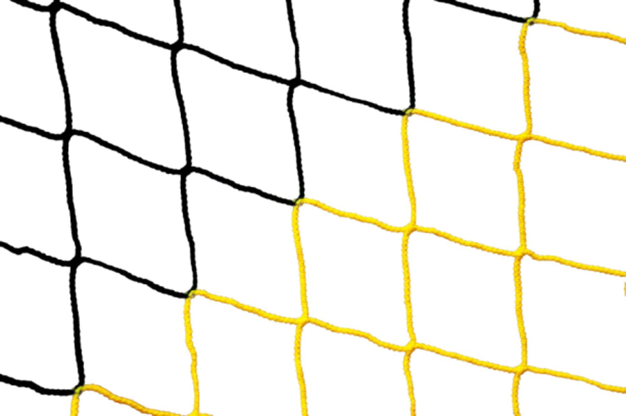 Powershot Futsal-Netz 3 x 2 m - 3mm - Schwarz/Gelb - machsport