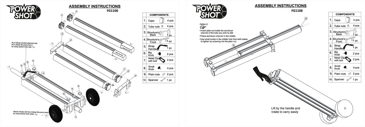 Powershot Option: Aluminium-Ballastgewichte - machsport