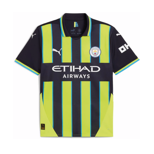 Manchester City Away Jersey Replica 24/25 – gelb / L