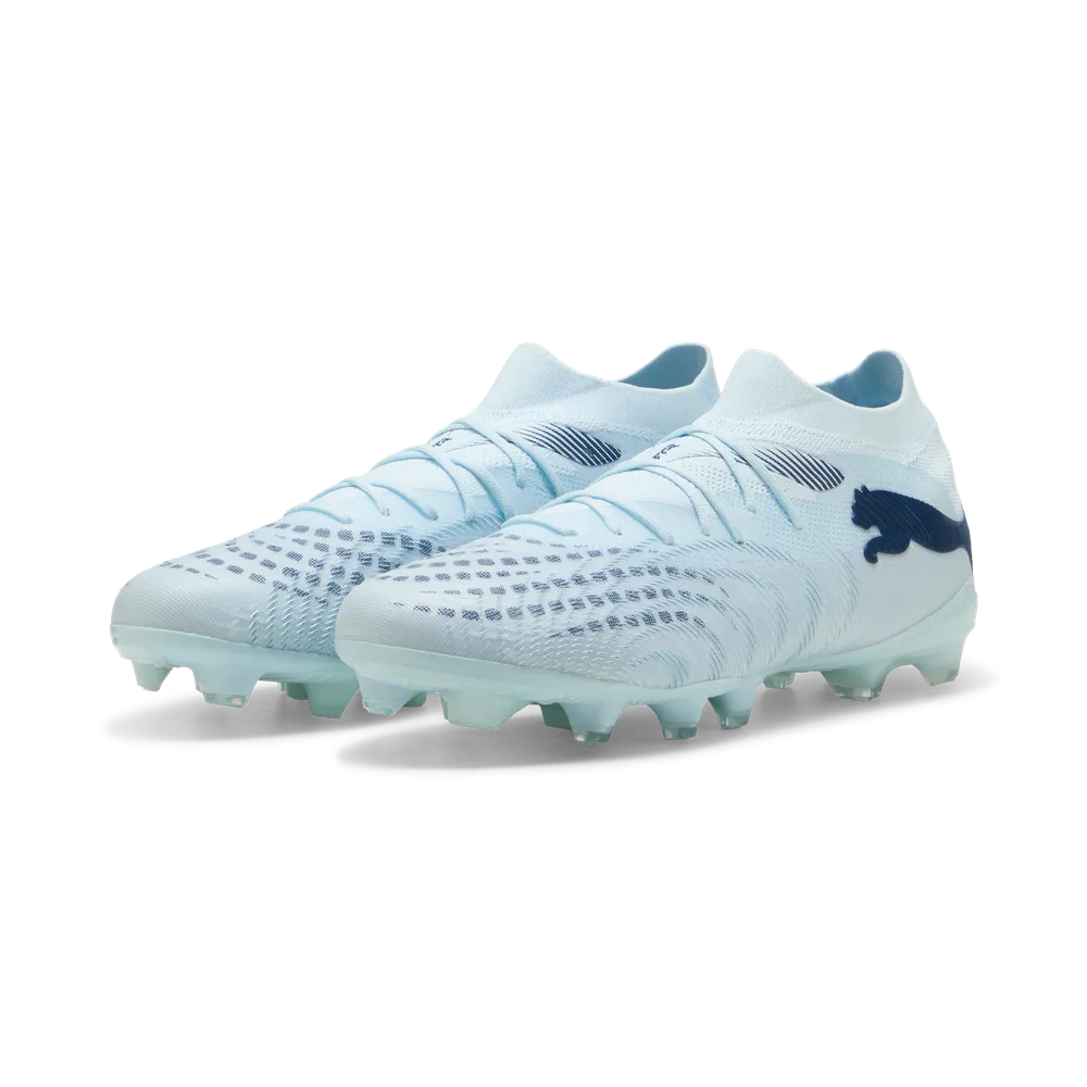 Puma Future 9 Match Fußballschuhe für Rasen und Kunstrasen, Frontansicht, bequemer Sportschuh mit schnellem Design