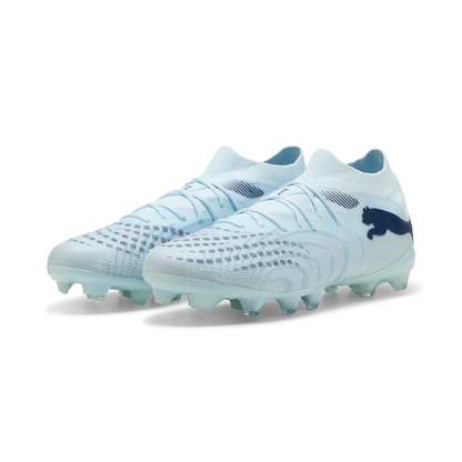 Puma Future 9 Match Fußballschuhe für Rasen und Kunstrasen, Frontansicht, bequemer Sportschuh mit schnellem Design