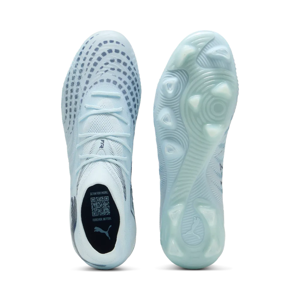 Puma Future 9 Match Fußballschuhe für Rasen und Kunstrasen, seitliche Ansicht, langlebiges Design für Fußballspieler