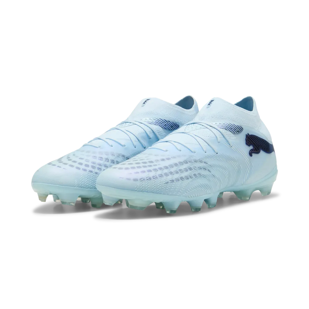 Puma Future 9 Pro FG/AG Fußballschuhe für Rasen und Kunstrasen, vorneansicht, strapazierfähiges Design und sportspezifische Sohle