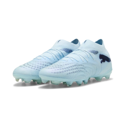 Puma Future 9 Pro FG/AG Fußballschuhe für Rasen und Kunstrasen, vorneansicht, strapazierfähiges Design und sportspezifische Sohle