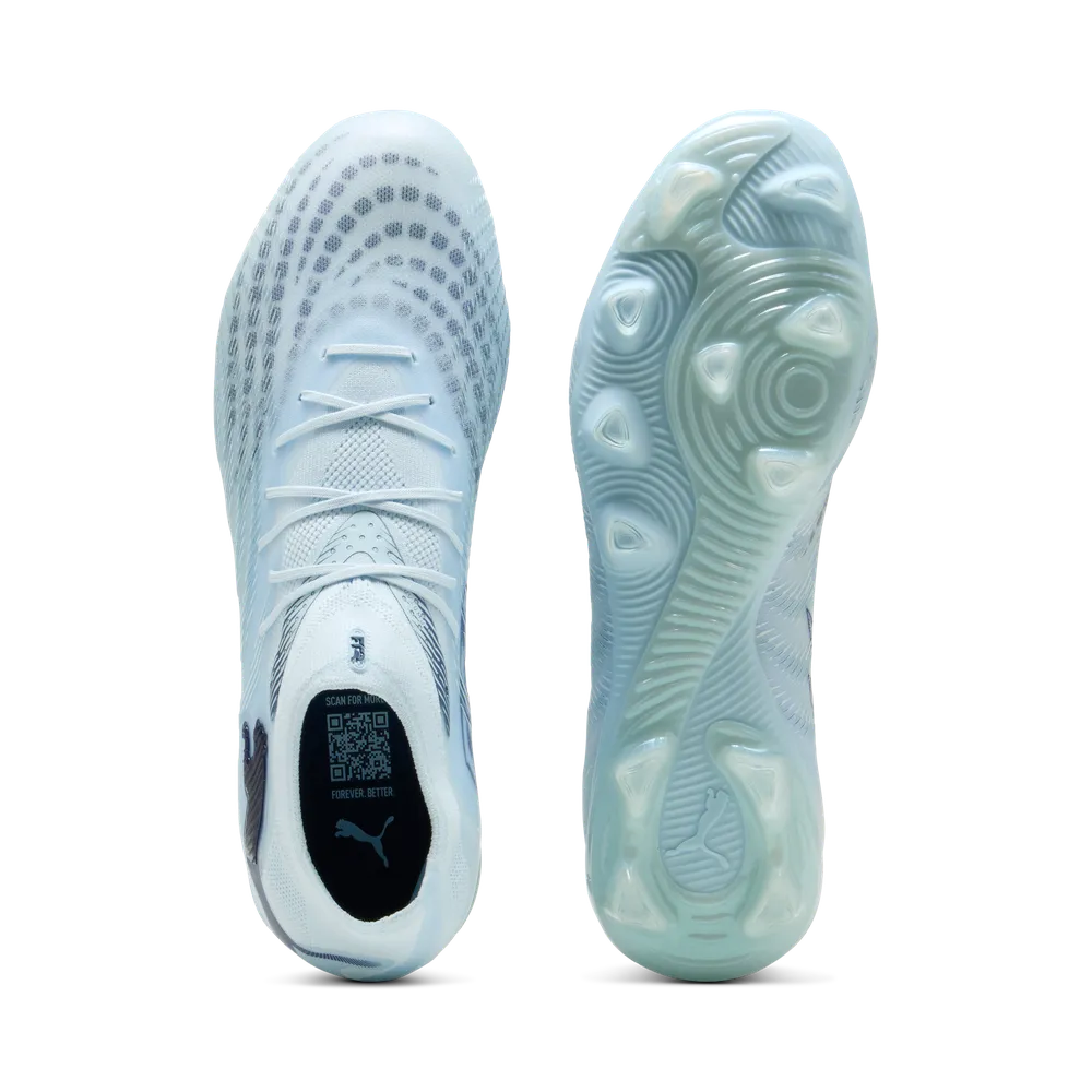 Puma Future 9 Pro FG/AG Fußballschuhe, seitliche Ansicht, Rasen- und Kunstrasenmodel, sportliches Design, bequemer Sitz