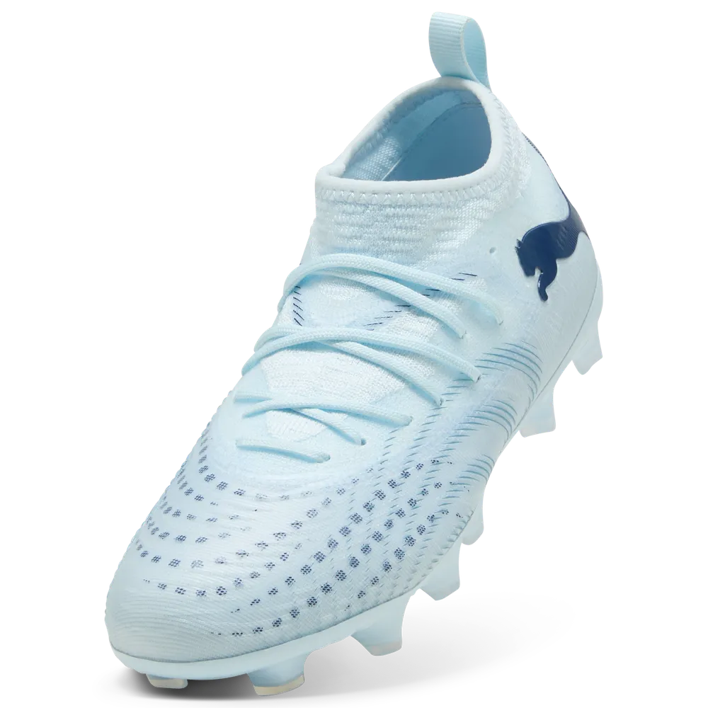 Puma Kinderfußballschuhe Future 9 Match FG/AG seitliche Ansicht auf Rasen- und Kunstrasenfußballschuhe – Bild 