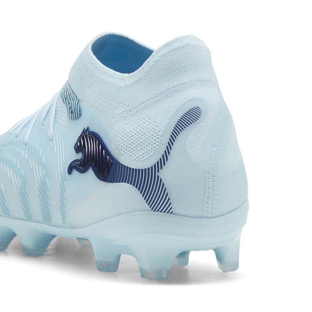 Puma Kinderfußballschuhe Future 9 Pro FG/AG Rückansicht auf Rasen- und Kunstrasenfußballschuhe für Kinder