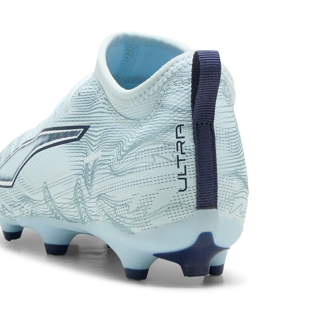 Puma Kinderfußballschuhe Ultra 6 Match FG/AG Rückansicht, Rasen- und Kunstrasenfußballschuhe für Kinder