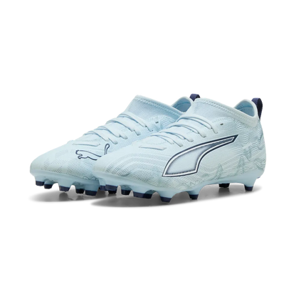 Puma Kinderfußballschuhe Ultra 6 Match FG/AG, Frontansicht, Rasen- und Kunstrasen, für junge Fußballspieler