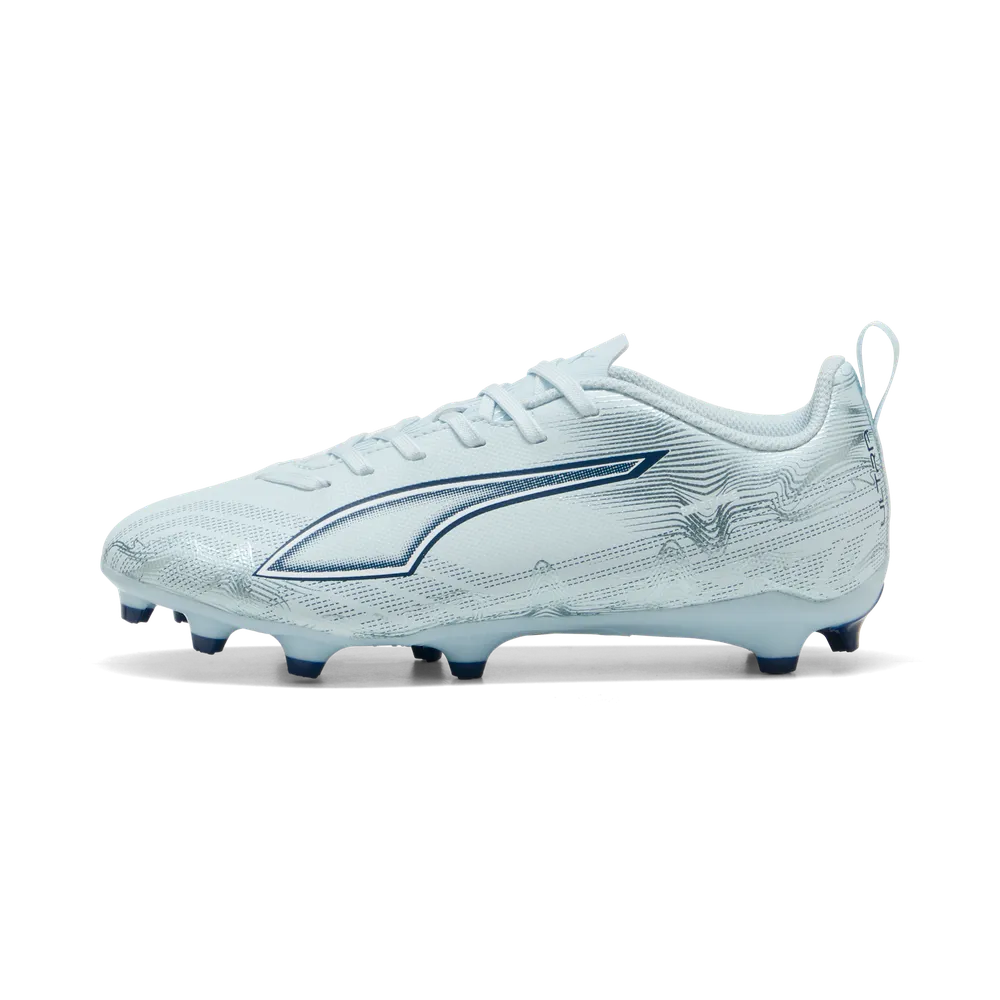 Puma Kinderfußballschuhe Ultra 6 Play FG/AG seitliche Ansicht, Rasen- und Kunstrasenfußballschuhe für Kinder