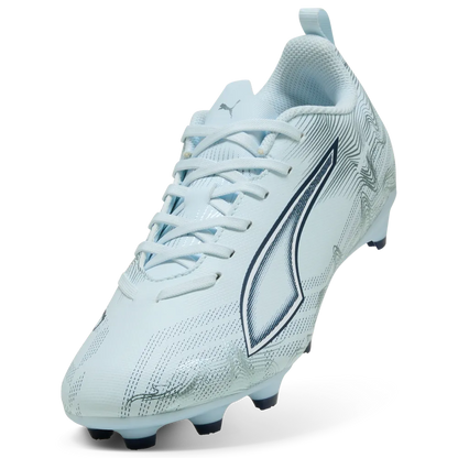 Puma Kinderfußballschuhe Ultra 6 Play FG/AG seitliche Ansicht auf Rasen- und Kunstrasenfußballschuhe