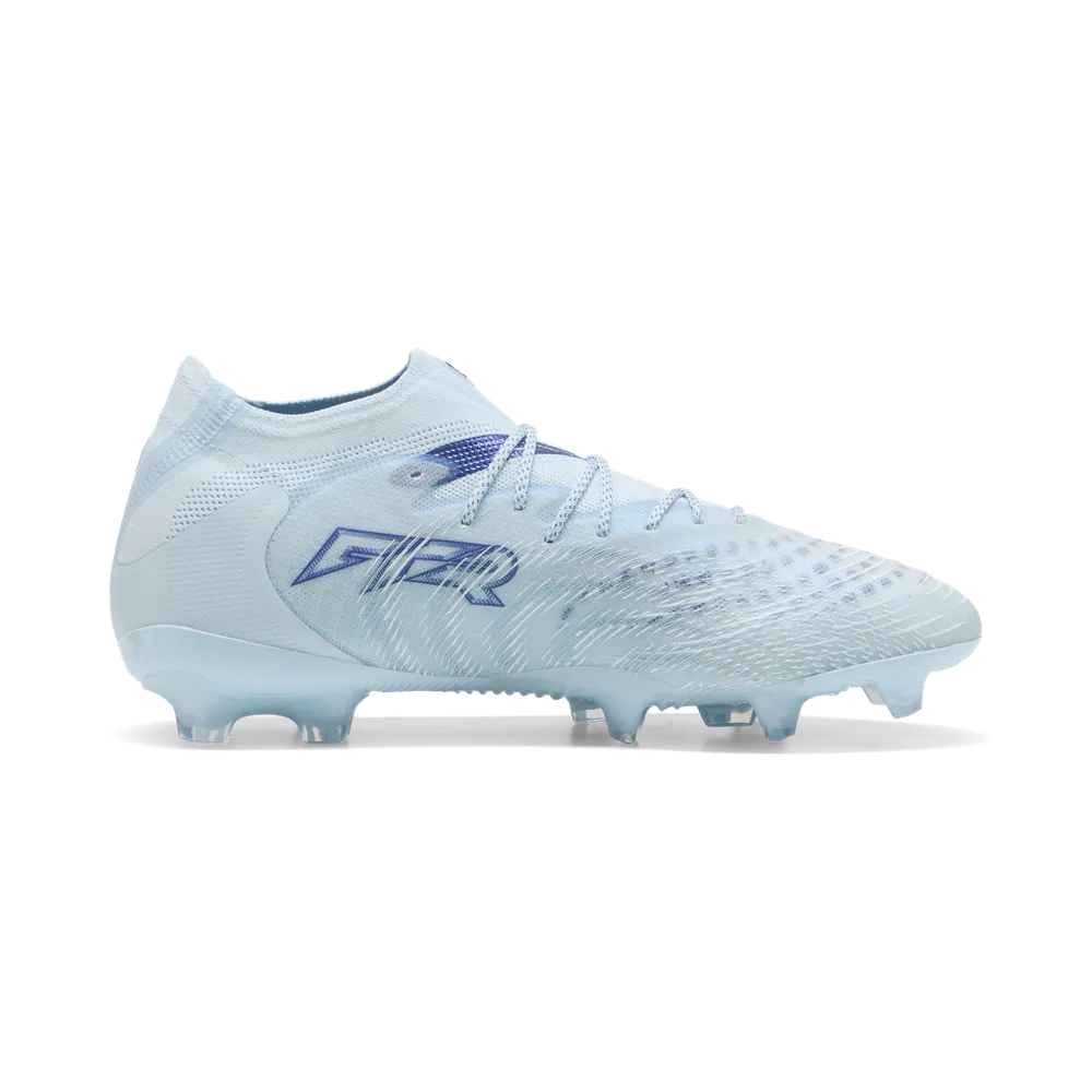 Puma Future 9 Ultimate FG Rasenfußballschuhe seitliche Ansicht, flexible Sohle, sportliches Design, für Fußball auf Rasen. – Bild 