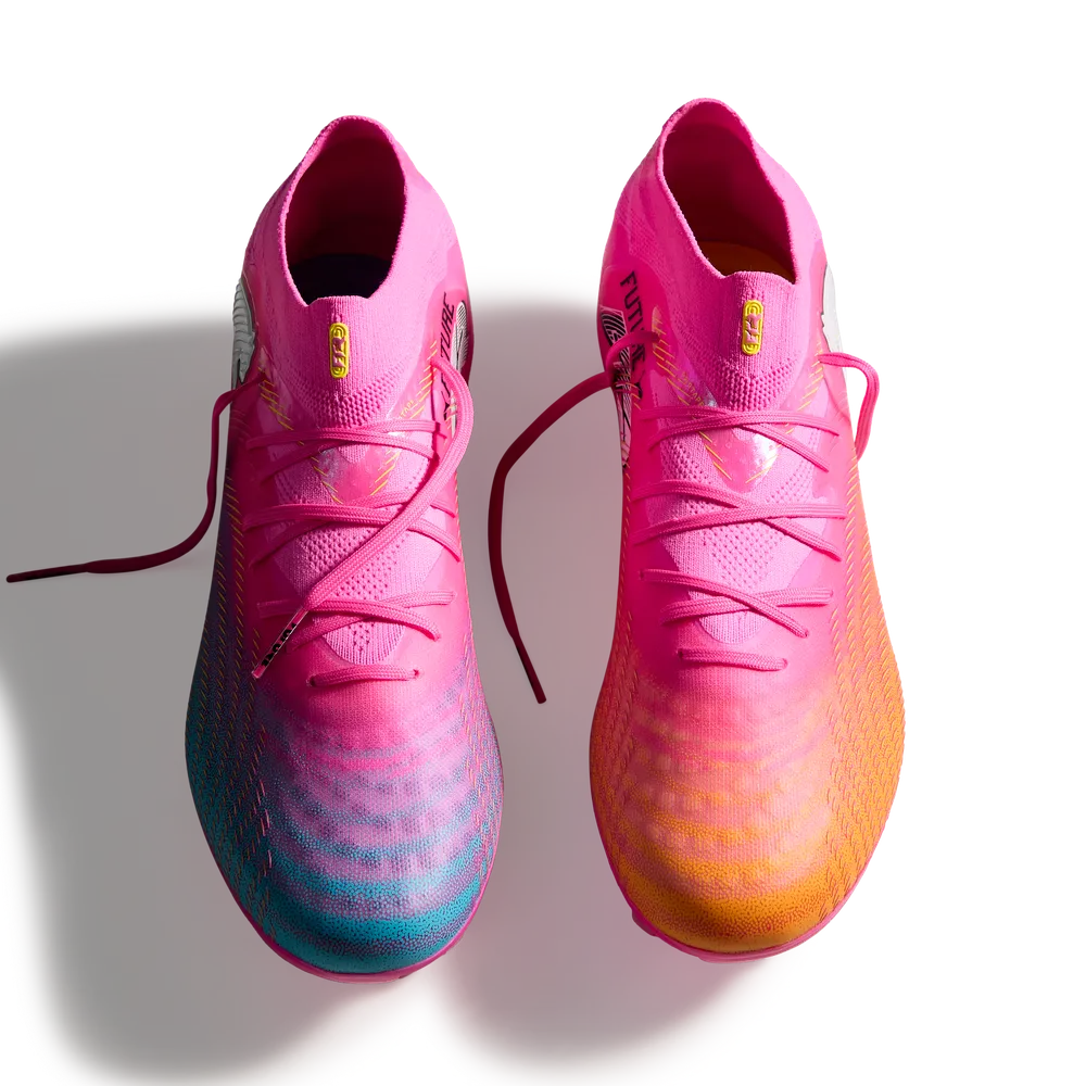 Puma Fußballschuhe Future 9 Pro FG/AG, Poison Pink-Sun Stream-Bright – Bild 