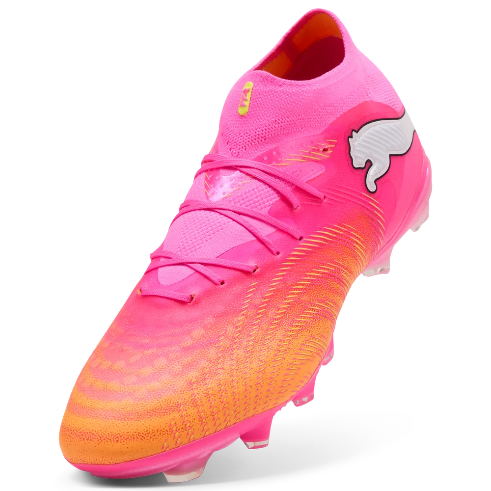 Puma Fußballschuhe Future 9 Pro FG/AG, Poison Pink-Sun Stream-Bright – Bild 