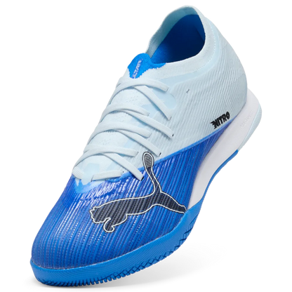 Puma Hallenfußballschuhe Ultra Nitro 7 Match IT, Ultra Blue-Icy Blue-PUMA Black-Lime Squeeze