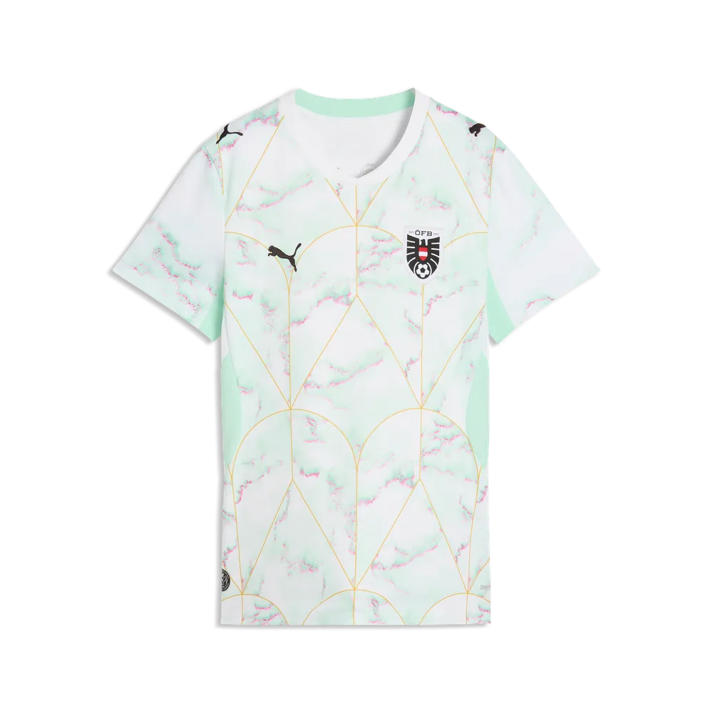 Österreich Damenfußballshirt ÖFB Away Jersey Replica, Auswärtstrikot für Spiel und Fan Einsatz mit DRYCELL und Teamdesign - machsport – Bild 