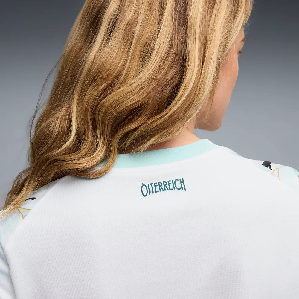 Österreich Damenfußballshirt ÖFB Away Jersey Replica, Auswärtstrikot für Spiel und Fan Einsatz mit DRYCELL und Teamdesign - machsport