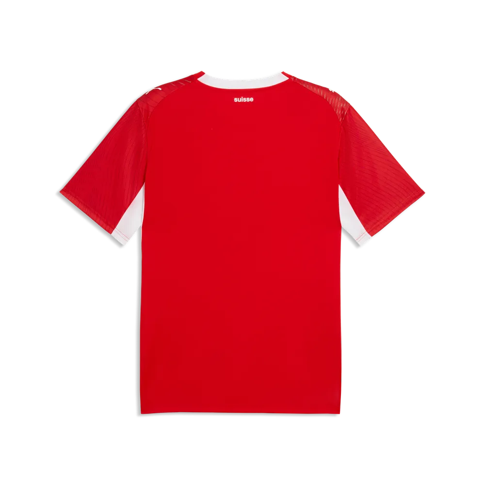 Schweiz Herrenfußballshirt SVF Home, Heimtrikot mit dryCELL und Pass-Design für Spiel und Fanmomente - machsport – Bild 