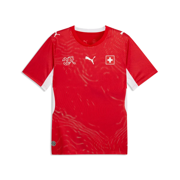 Schweiz Herrenfußballshirt SVF Home, Heimtrikot mit dryCELL und Pass-Design für Spiel und Fanmomente