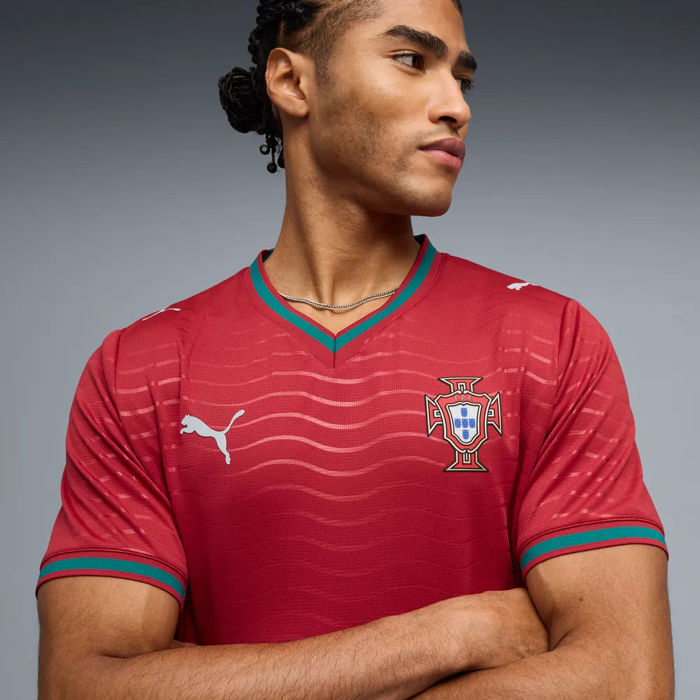 Portugal Herrenfußballshirt Home 2026, Heimtrikot für die WM 2026 mit dryCELL und Teamdesign - machsport
