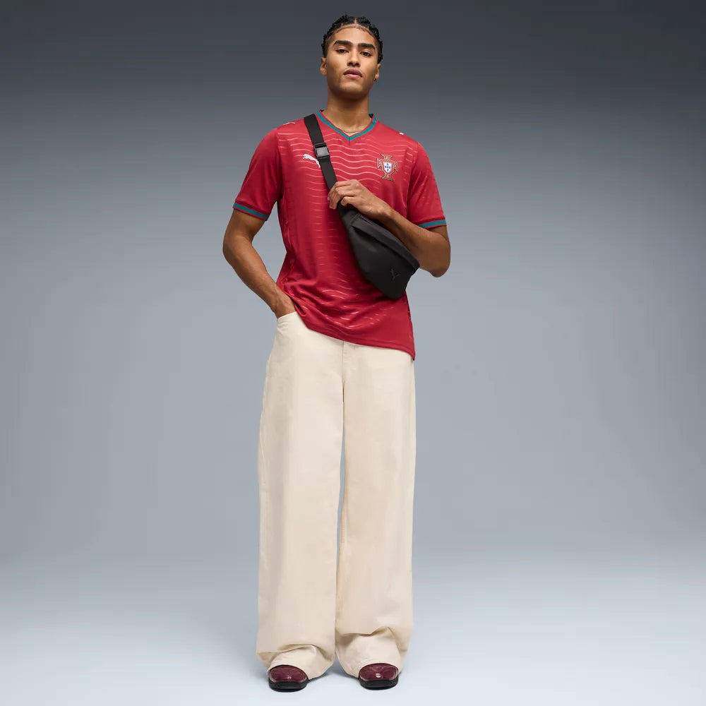 Portugal Herrenfußballshirt Home 2026, Heimtrikot für die WM 2026 mit dryCELL und Teamdesign - machsport – Bild 