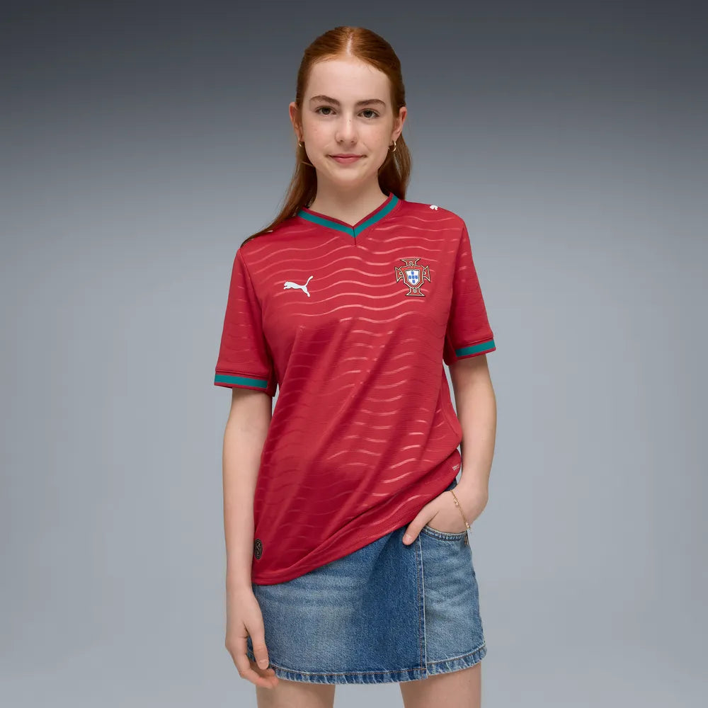 Portugal Kinderfußballshirt Home 2026, Heimtrikot mit DryCELL für junge Portugal Fans - machsport – Bild 