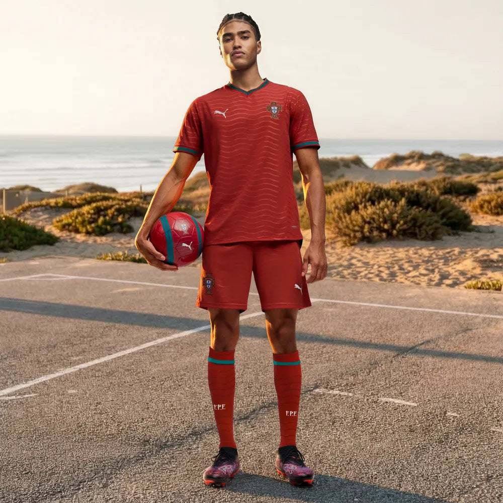 Portugal Herrenfußballshort Replica 2026, Matchshorts mit dryCELL für Spiel, Training und Fan Einsatz - machsport – Bild 