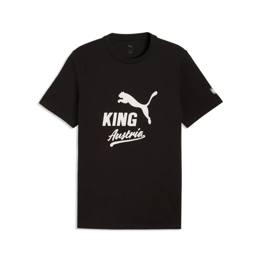 Österreich ÖFB Herrenfußballshirt King Logo Tee, Black/White – schwarz / XL