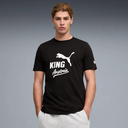 Österreich ÖFB Herrenfußballshirt King Logo Tee, Black/White