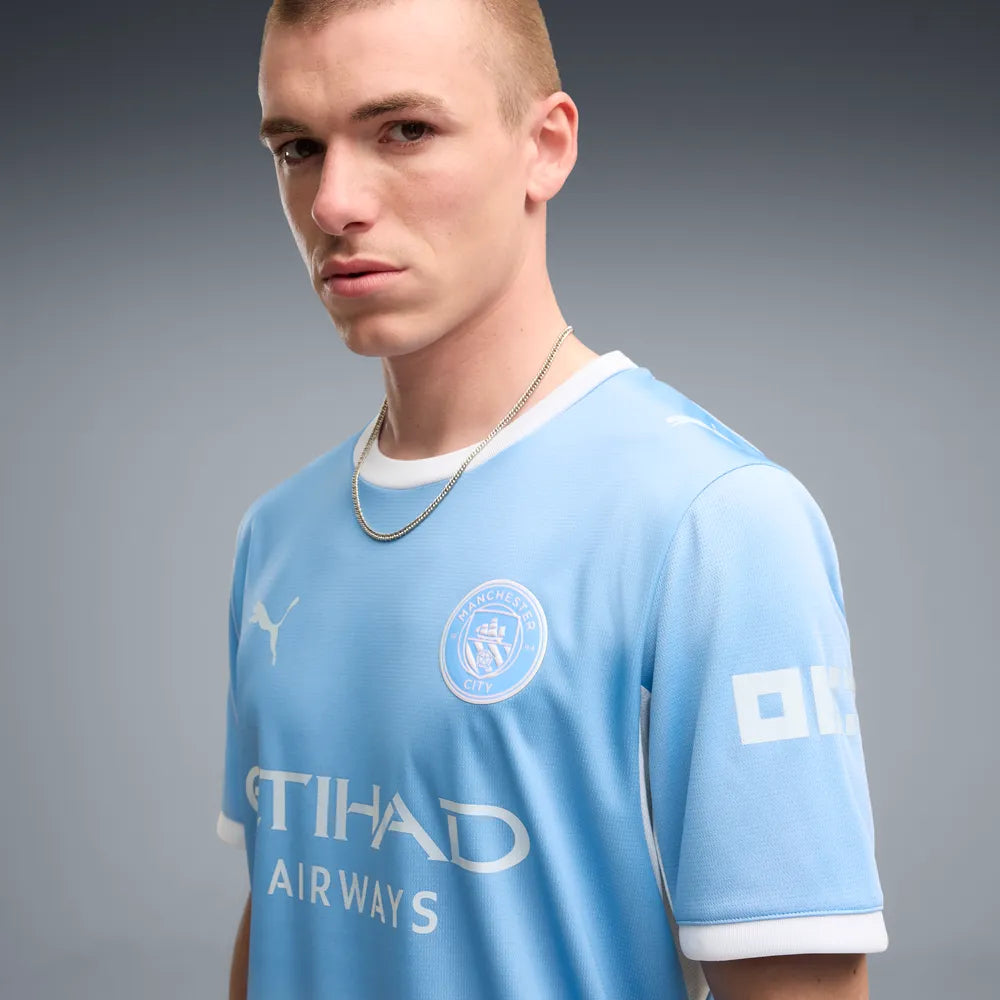 Manchester City Herrenfußballshirt Home Jersey, Heimtrikot mit dryCELL für Spiel, Training und Fanmomente - machsport – Bild 